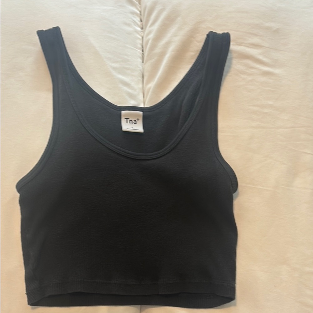 TNA Black Crop Top